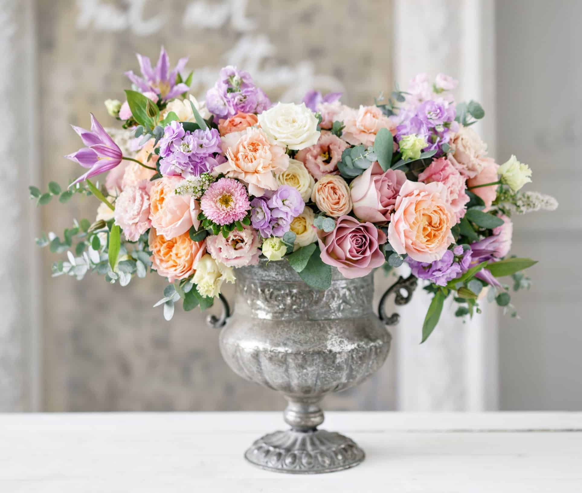 Fall floral arrangements add color texture shape with naturals