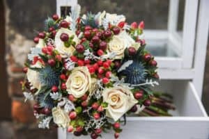 Elegant Floral Bouquet with Eucalyptus and Berries